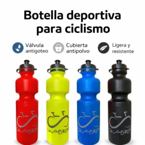 Botella Deportiva 610ml Antigoteo | Válvula Segura | Poliéster Resistente | Ciclismo y Exterior