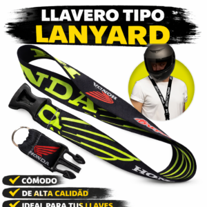 Llavero Lanyard Moto Bici Cuello Seguridad Cordón Resistente Diseño Aleatorio