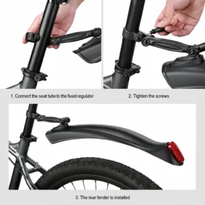 Guardabarros Bicicleta Universal Ajustable Con Reflector MTB Ruta Fácil Instalación