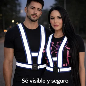 Chaleco Reflectivo Ajustable Seguridad Moto Bicicleta Alta Visibilidad