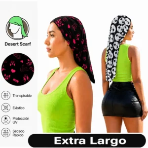 Cuello Protector Extra Largo 98cm | Balaclava Multiusos de Lycra para Moto y Outdoor