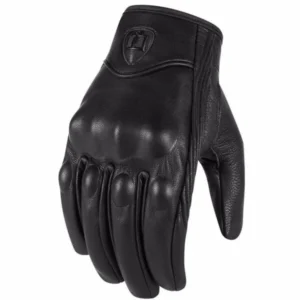 Guantes de Moto Icon Pursuit: Protección de Nudillos y Cuero Transpirable