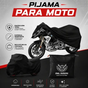 Pijama Carpa para Moto Semi-Impermeable | Protección Vinílica Calibre 6 con Tula de Transporte