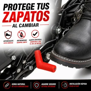 Protector de Calzado para Palanca de Cambios de Moto | Goma Natural de Alta Durabilidad