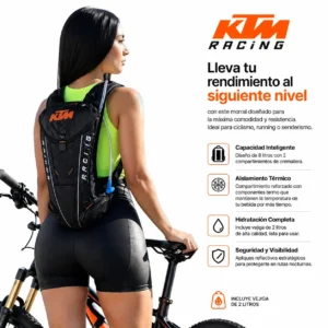 Morral Hidratación KTM Edition 600D | Sistema Térmico Pro + Vejiga 2L