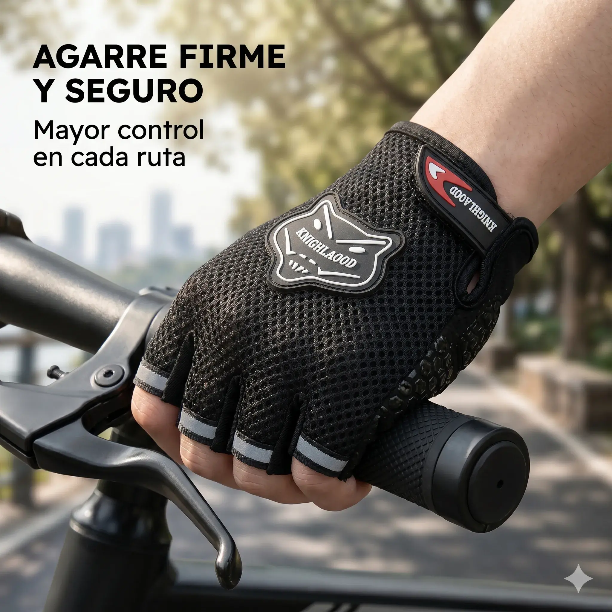 Guantes Multideporte Owl Riders | Antideslizantes con Reflectivo para Ciclismo, Moto y Gym - Image 8