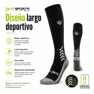 Medias Largas Deportivas Antideslizantes Giva Sports Grip Fútbol Gym Pilates Entrenamiento
